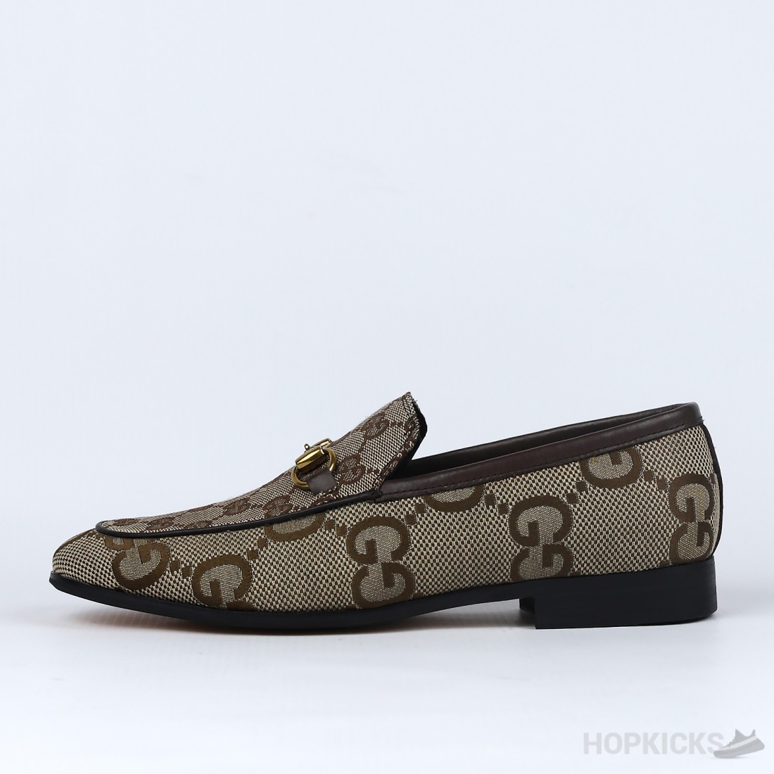 Gucci Jordaan Maxi Canvas Loafers Dot Perfect